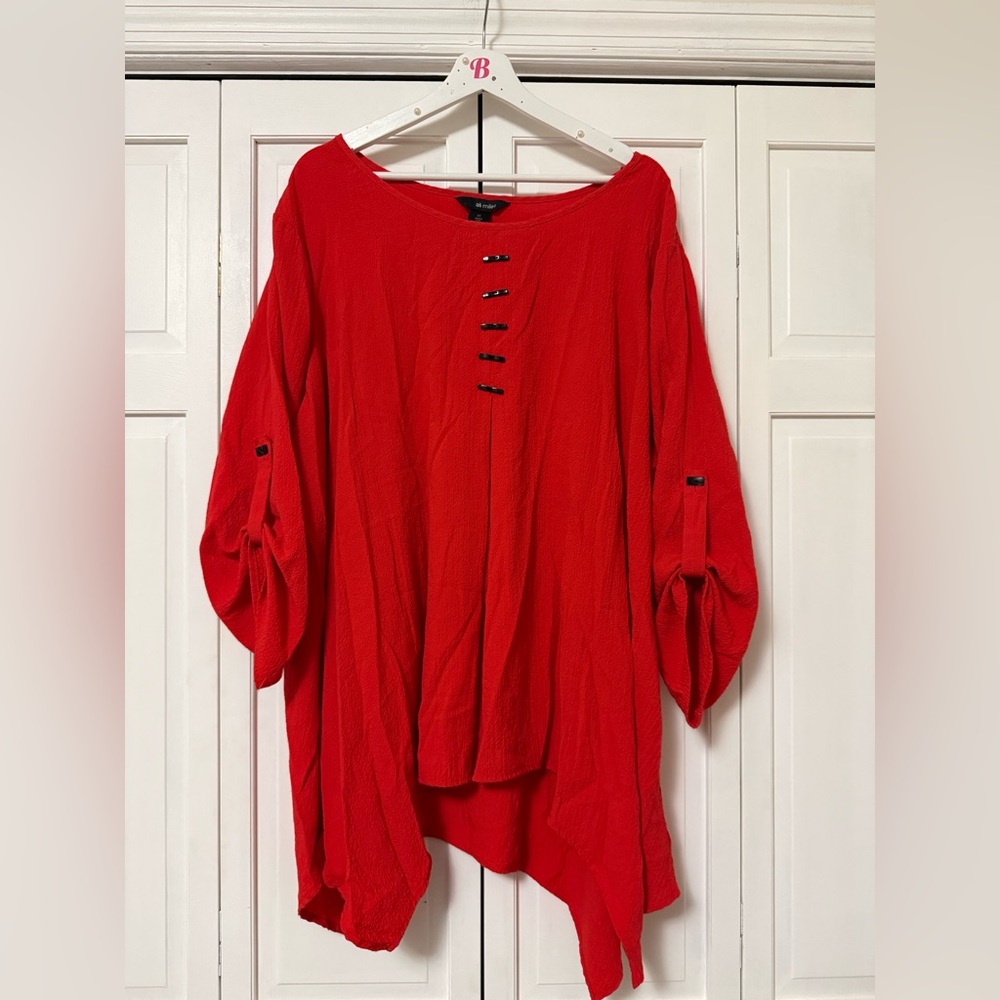 Ali Miles Plus Size 3X Top Art to Wear Crinkle
Modern Contemporary Artsy Blouse